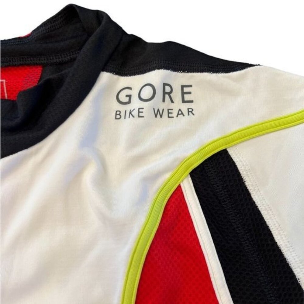 Gore Bike Wear Cycling Jersey Top Oxygen Style Size Large Red White and Black - Picture 2 of 10
